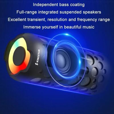 2 σε 1 ραδιόφωνο ακουστικών TWS Bluetooth με τον υπαίθριο φορητό ομιλητή Mic με ελεύθερα χέρια
