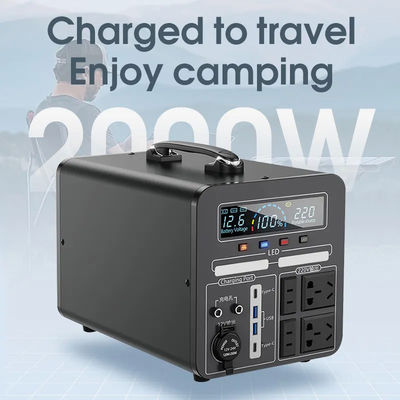 2000W κινητή ηλιακή γεννήτρια σταθμών παραγωγής ηλεκτρικού ρεύματος γεννητριών για τη στρατοπέδευση συσκότισης έκτακτης ανάγκης