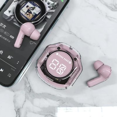 Ασύρματα ακουστικά Bluetooth ακουστικά 48.5 ώρες χρόνος παιχνιδιού με LED ψηφιακή οθόνη